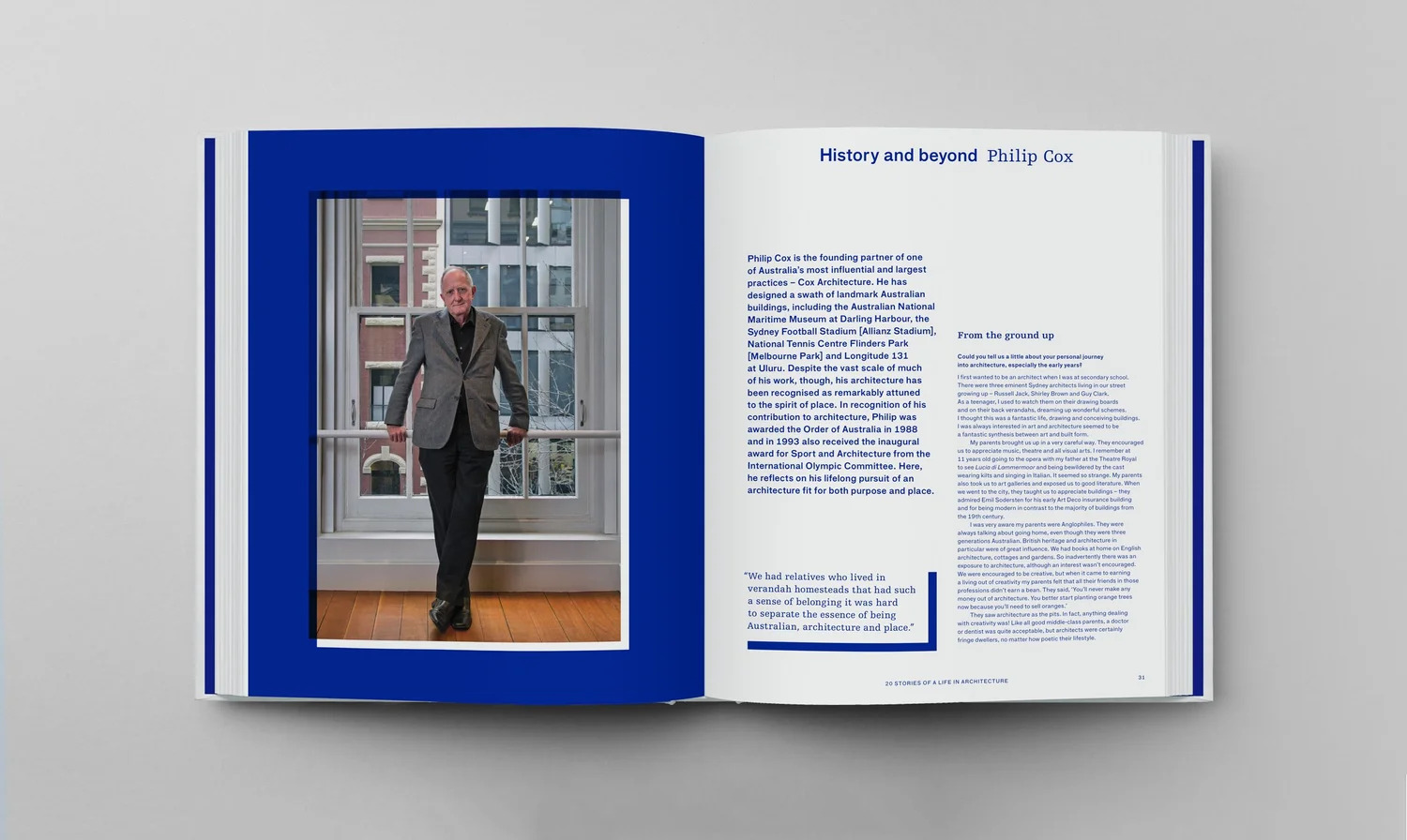 Interior spread from From the Ground Up