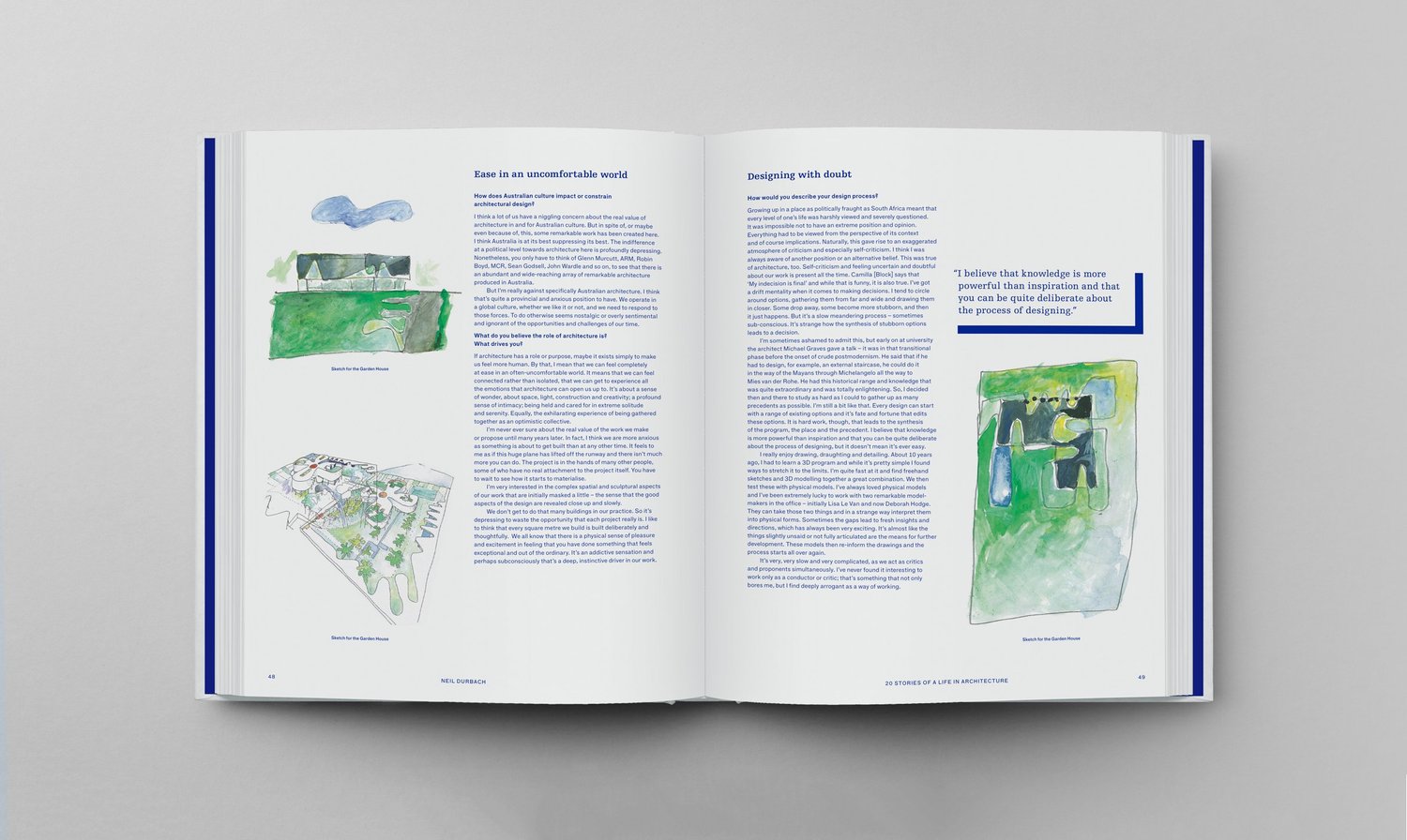Interior spread from From the Ground Up
